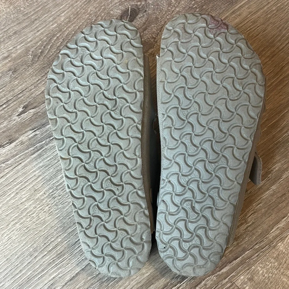 Birkenstock Arizona Kids‎ Vegan Light Green Canvas Unisex Big Kids 2-2.5 EU 33